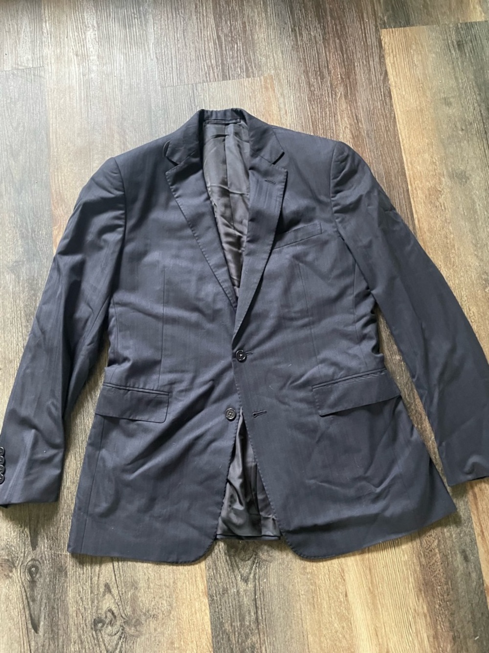 Ralph Lauren Men's Dark Navy Two-Button Blazer